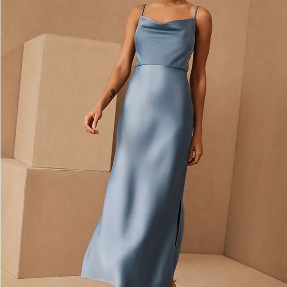 BHLDN Light Blue Slip Dress
